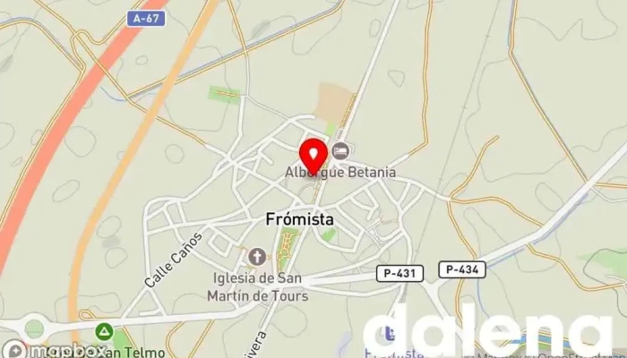 mapa de 超市 Tienda de alimentación en Frómista