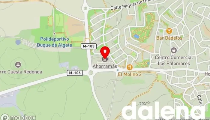 mapa de Ahorramas Supermercado, Comercio en Algete