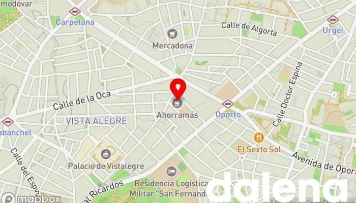 mapa de Ahorramas Supermercado, Comercio en Madrid