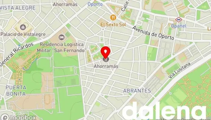 mapa de Ahorramas Supermercado, Comercio en Madrid