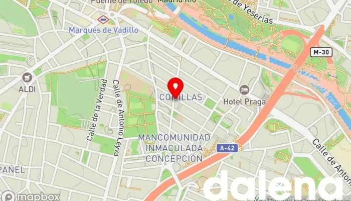 mapa de Ahorramas Supermercado, Comercio en Madrid
