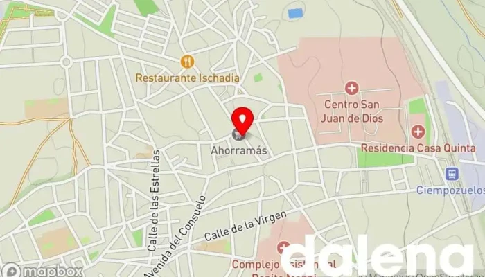 mapa de Ahorramas Supermercado, Comercio en Ciempozuelos