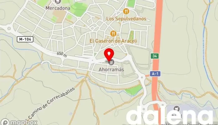 mapa de Ahorramas Supermercado, Comercio en San Agustín del Guadalix