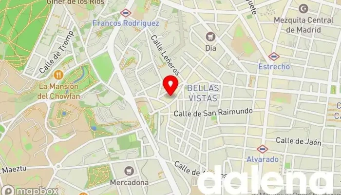 mapa de Ahorramas Supermercado, Comercio en Madrid