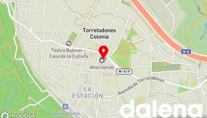 mapa de Ahorramas Supermercado, Comercio en Madrid