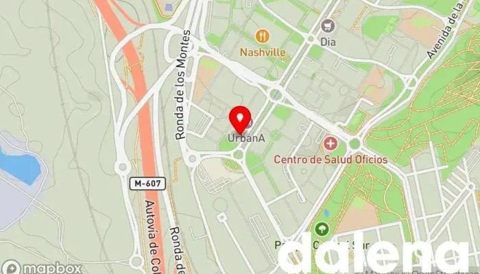 mapa de Ahorramas Supermercado, Comercio en Tres Cantos