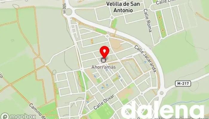 mapa de Ahorramas Supermercado, Comercio en Velilla de San Antonio