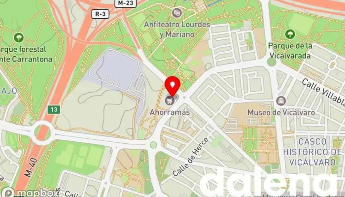 mapa de Ahorramas Supermercado, Comercio en Madrid