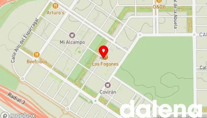 mapa de Ahorramas Supermercado, Comercio en Madrid