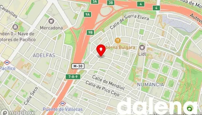 mapa de Ahorramas Supermercado, Comercio en Madrid