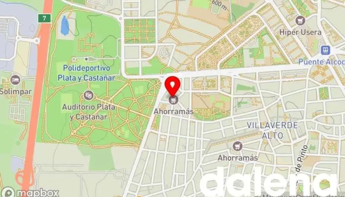 mapa de Ahorramas Supermercado, Comercio en Madrid