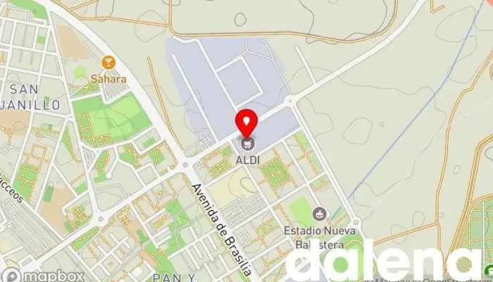mapa de ALDI Supermercado de descuentos, Tienda general en Palencia