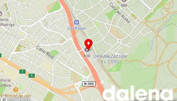 mapa de ALDI Supermercado de descuentos, Tienda general en Las Rozas de Madrid