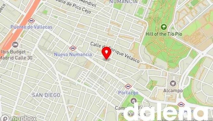 mapa de Alimentacion Bazar Supermercado chino, Comercio en Madrid