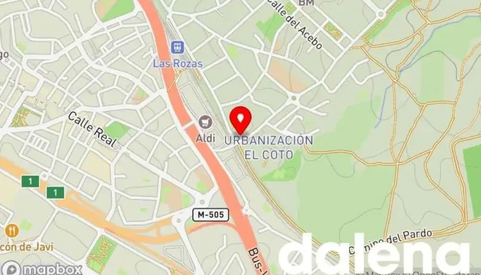 mapa de Alimentacion Bazar Supermercado en Las Rozas de Madrid