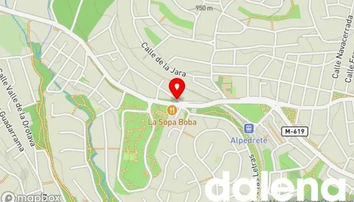 mapa de Alimentación & Bazar. ParcelShop Tienda de alimentación, Servicio de mensajería en Alpedrete