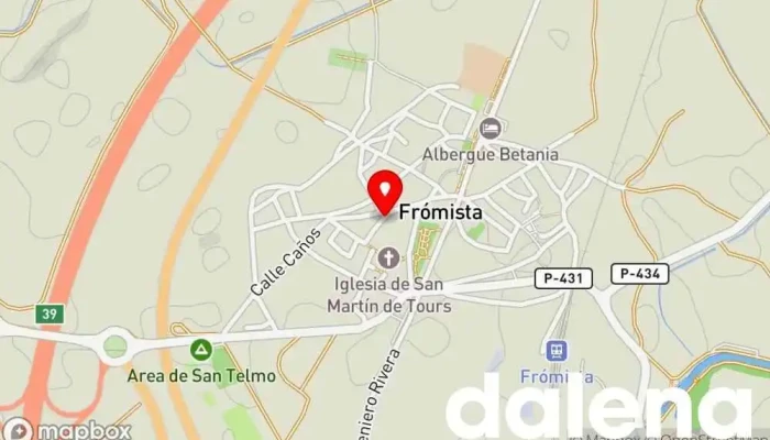 mapa de Alimentación Estanco París Tienda de alimentación en Frómista