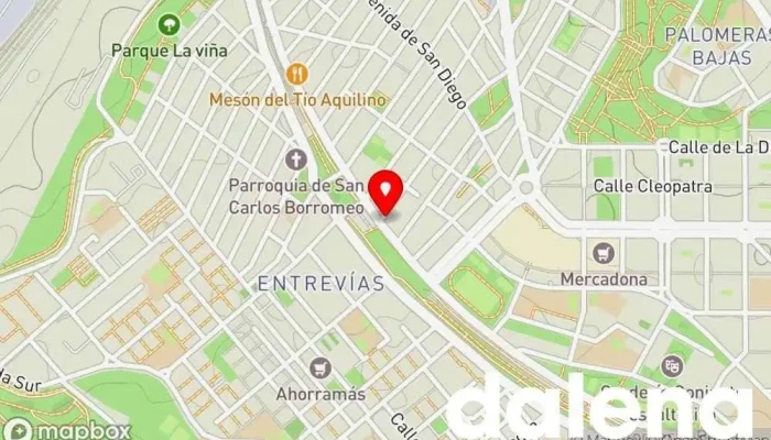 mapa de Alimentación Eurolatina Supermercado en Madrid