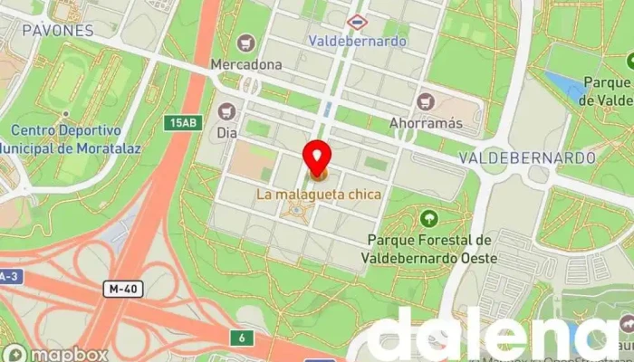 mapa de Alimentacion la vida verde Supermercado, Tienda de alimentación en Madrid