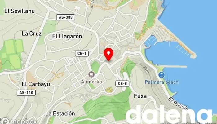 mapa de Alimentación Parchís Tienda de alimentación en Candás