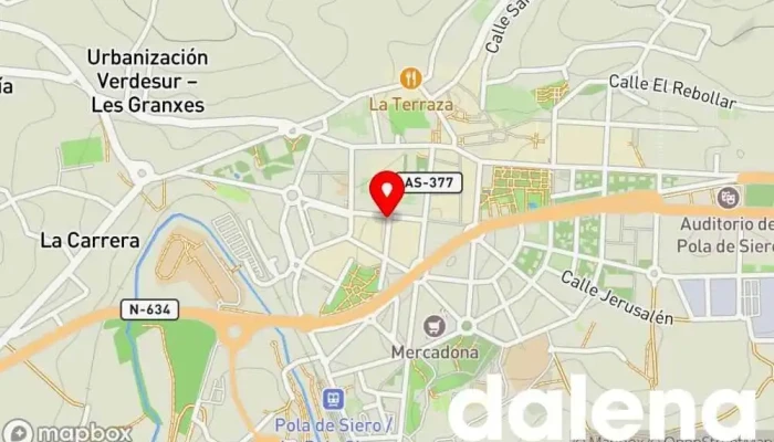 mapa de Alimentos El Arco, S. A. Supermercado, Tienda de alimentación en Pola de Siero