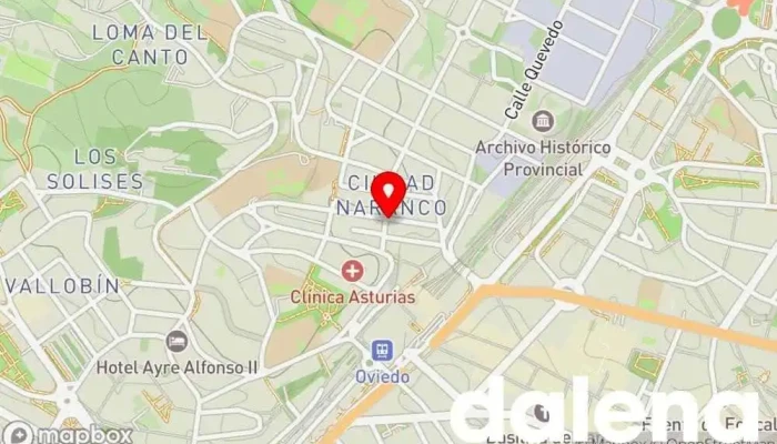 mapa de Alimentos El Arco, S.A. Tienda de alimentación, Supermercado en Oviedo