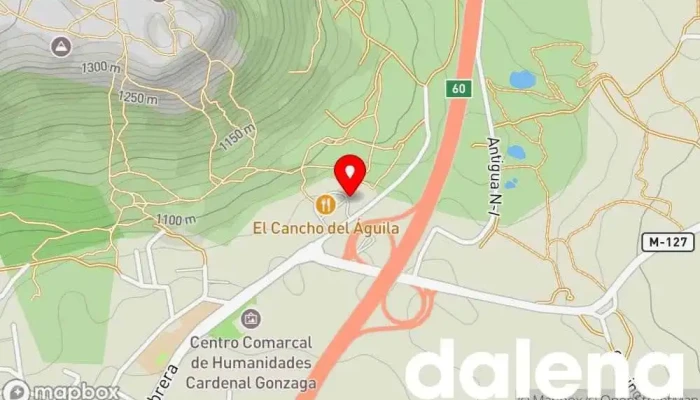 mapa de Área de descanso La Cabrera Parada para camiones en La Cabrera