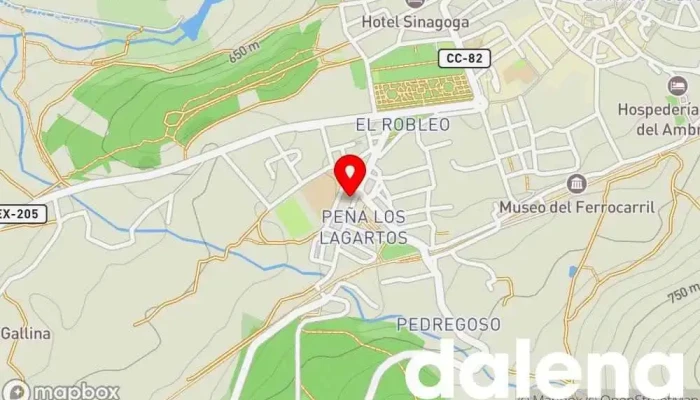 mapa de Autoservicio Choni Supermercado en Hervás