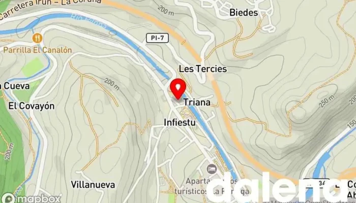 mapa de Autoservicio Chus Tienda de alimentación en Infiesto