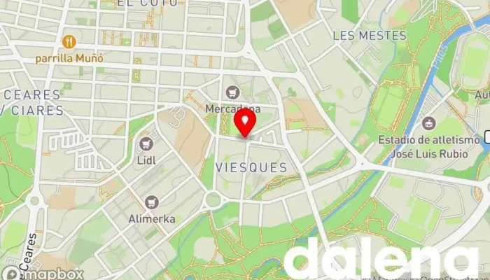 mapa de Autoservicios Familia Supermercado en Gijón