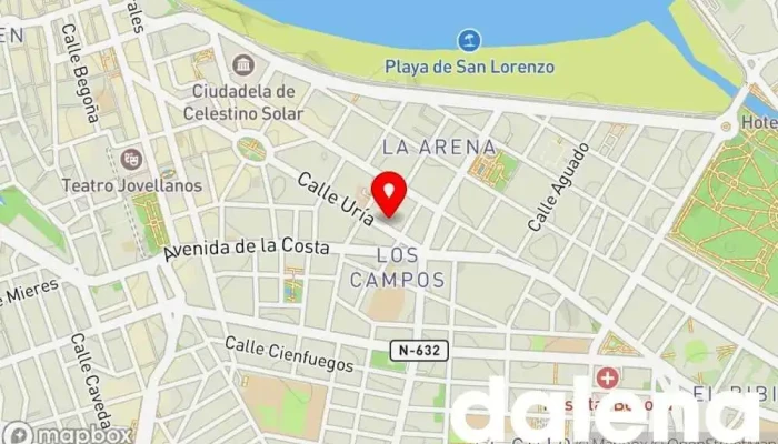 mapa de Autoservicios Familia Supermercado en Gijón