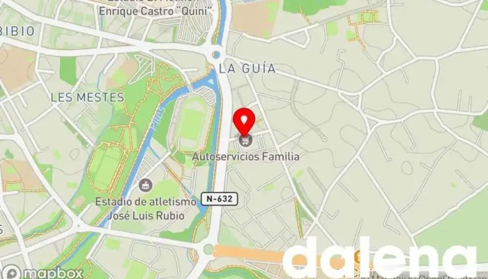 mapa de Autoservicios Familia Supermercado en Gijón