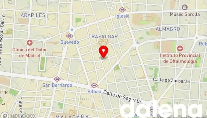 mapa de Bazar Alimentación Tienda de alimentación en Madrid