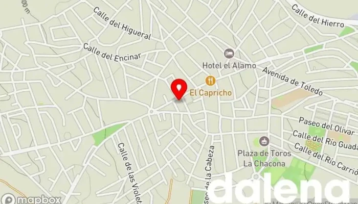 mapa de Bazar El Álamo Tienda general en El Álamo