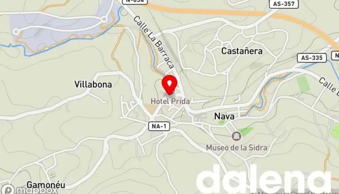 mapa de Bazar súper euro long Tienda de alimentación en Nava