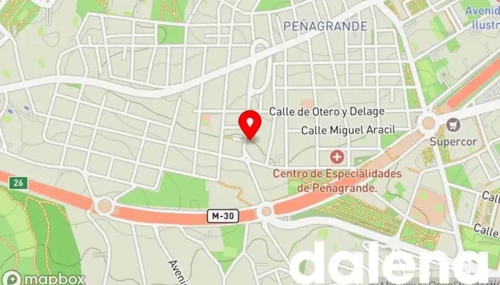mapa de Bazar-Supermercado Tienda de alimentación en Madrid