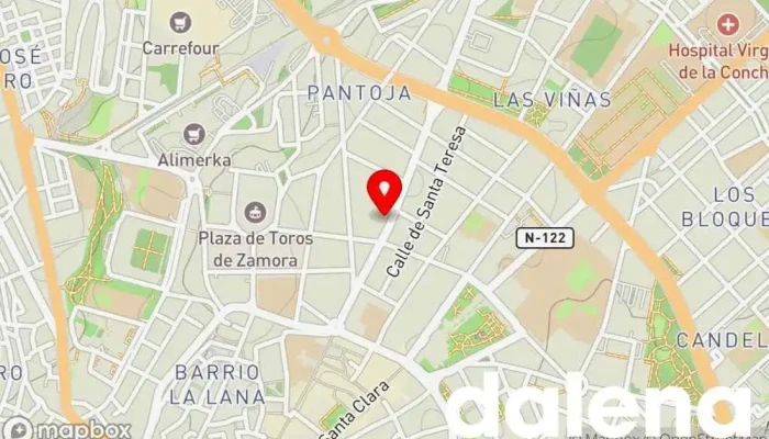 mapa de Bazar Tres Cruces Comercio en Zamora