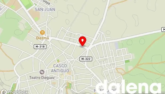 mapa de Bazar Y Alimentacion Comercio en Colmenar de Oreja
