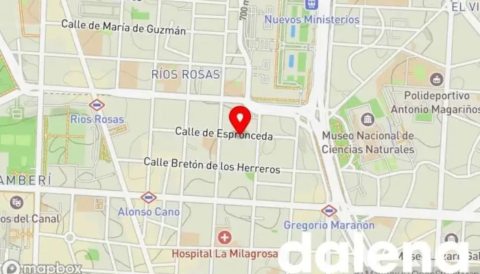mapa de BM Supermercados Supermercado en Madrid