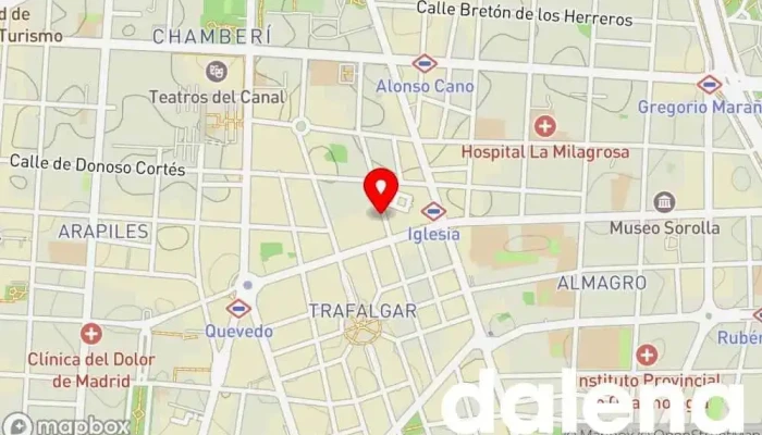mapa de BM Supermercados Supermercado en Madrid