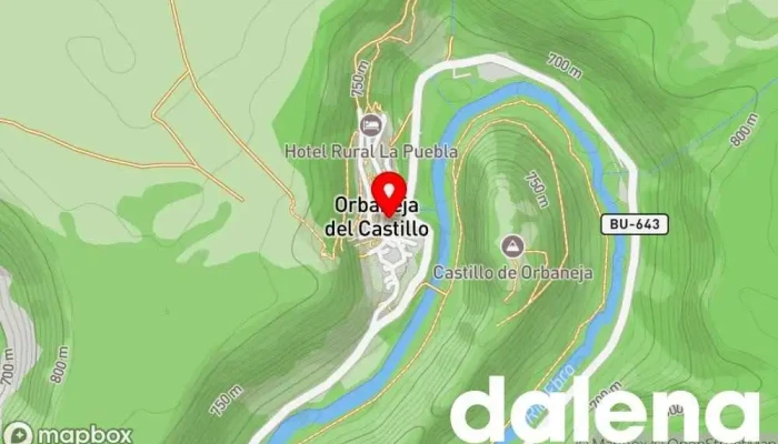 mapa de Cachitos de Orbaneja Tienda de regalos en Orbaneja del Castillo