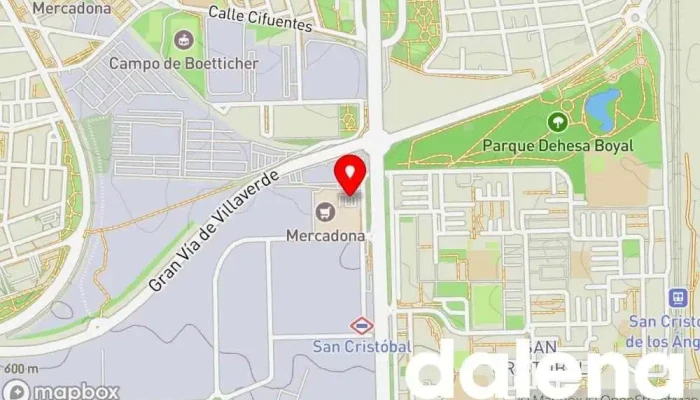mapa de Cahs and carry Supermercado en Madrid