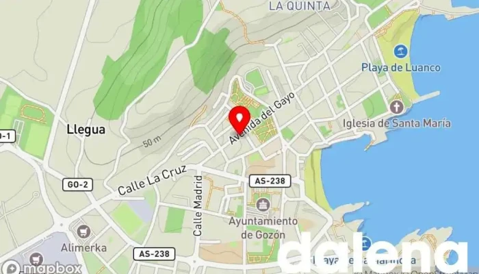 mapa de CARPI Carnicería y frutería Tienda de alimentación en Luanco