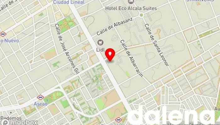mapa de Carrefour Express EESS Supermercado en Madrid