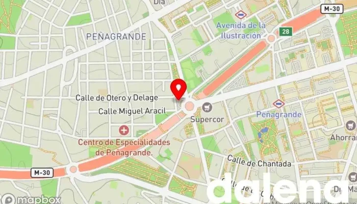 mapa de Carrefour Express EESS Supermercado en Madrid