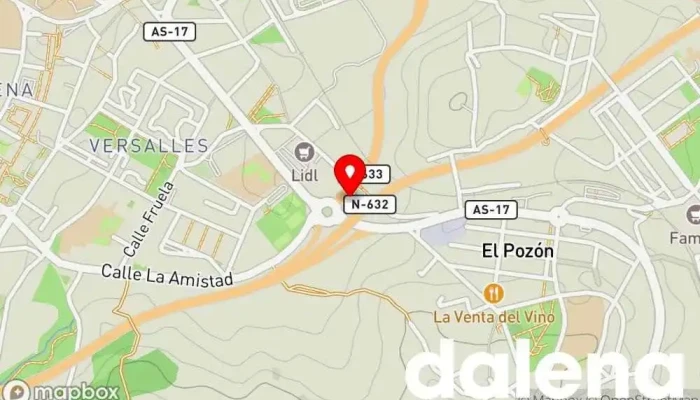 mapa de Carrefour Express EESS Supermercado en Avilés