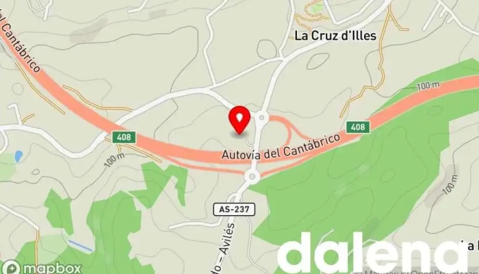 mapa de Carrefour Express EESS Supermercado en Asturias