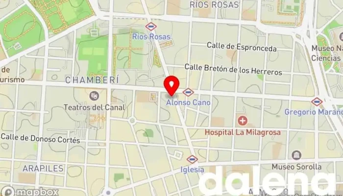 mapa de Carrefour Express Supermercado en Madrid