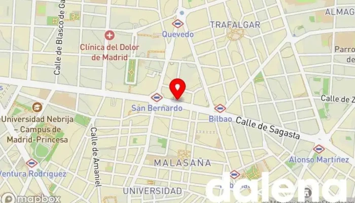 mapa de Carrefour Express Supermercado en Madrid