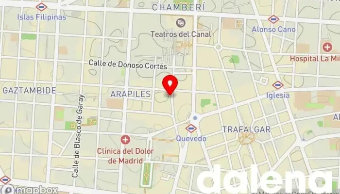 mapa de Carrefour Express Supermercado en Madrid